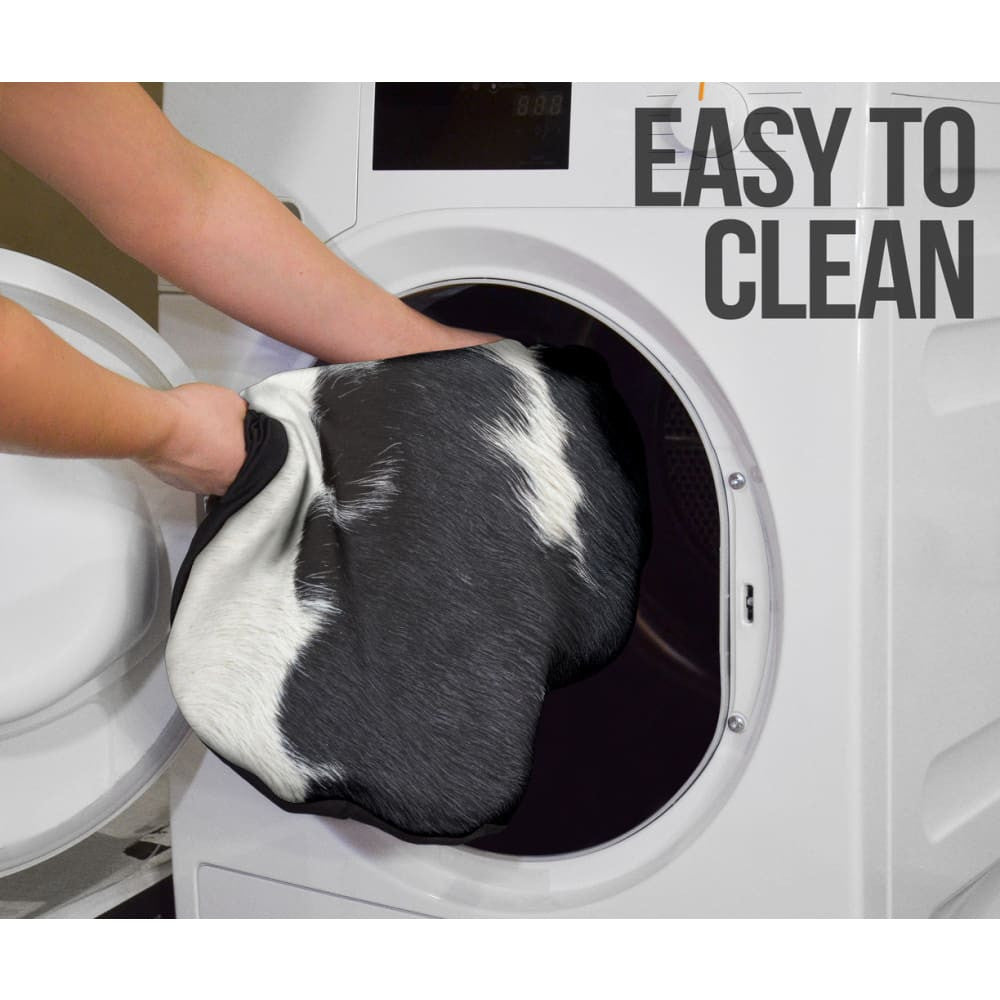 Amazing Best Gift Black And White Cowhide Print Car Seat Covers Custom