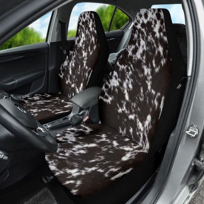 Amazing Best Gift Brown Cowhide Print Car Seat Covers Custom