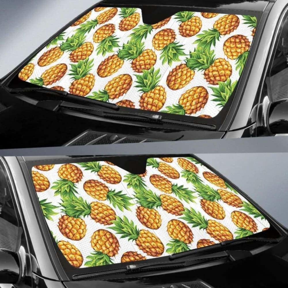 Pineapples Design Pattern Car Auto Sun Shades