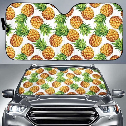 Pineapples Design Pattern Car Auto Sun Shades