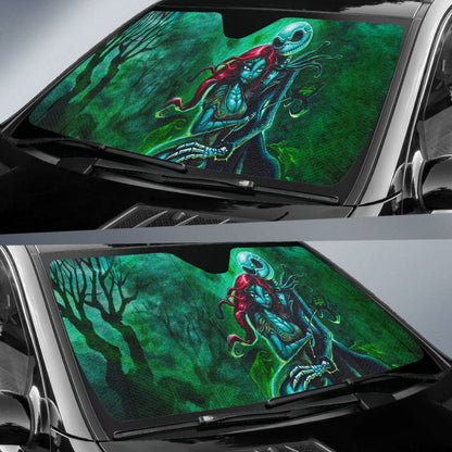 Nightmare Before Christmas Car Auto Sun Shades Jack & Sally