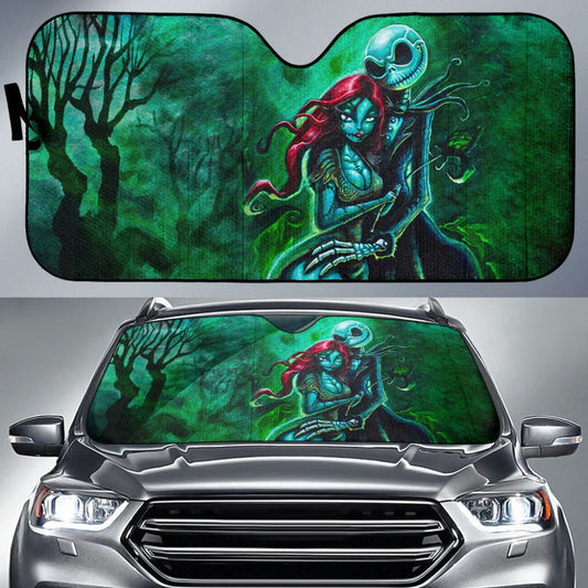 Nightmare Before Christmas Car Auto Sun Shades Jack & Sally