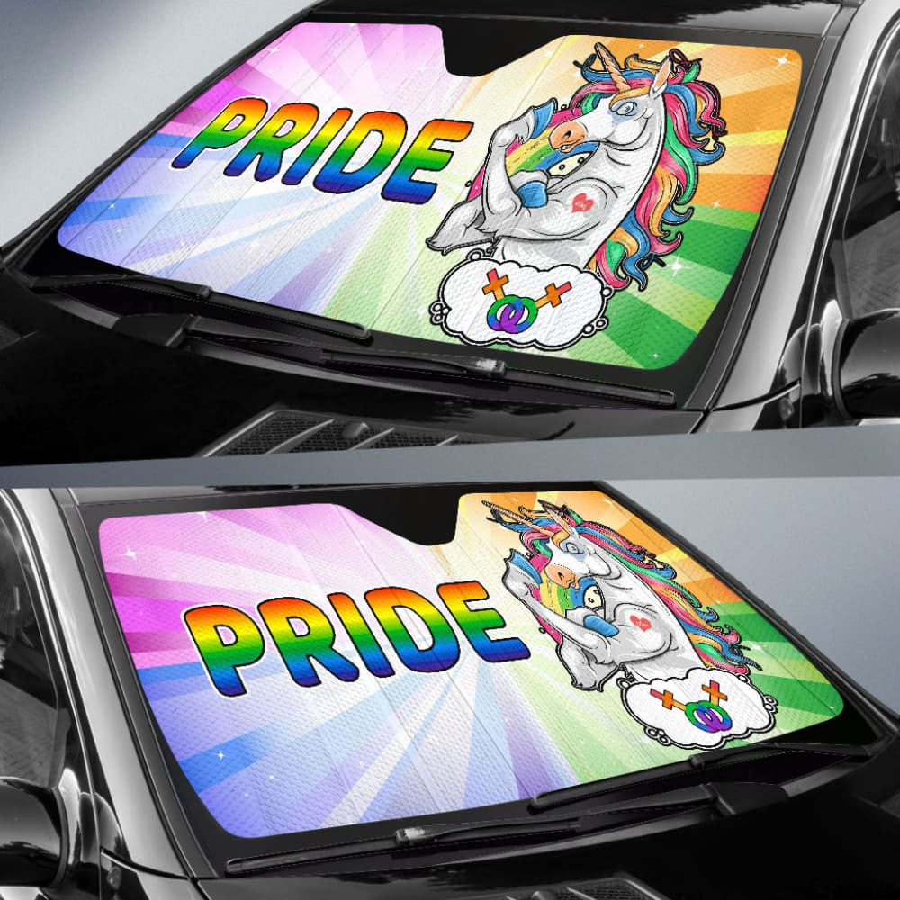 Amazing Unicorn LGBT Pride Car Auto Sun Shades