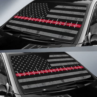 Nurse Car Auto Sun Shades Custom American Flag