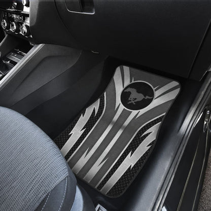 Grey Mustang Car Floor Mats