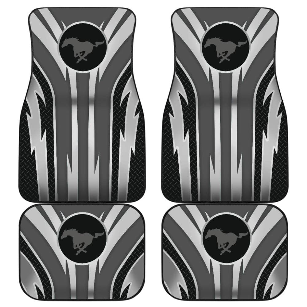 Grey Mustang Car Floor Mats