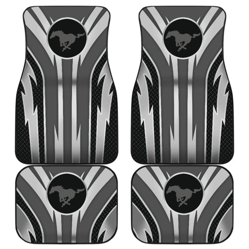Grey Mustang Car Floor Mats