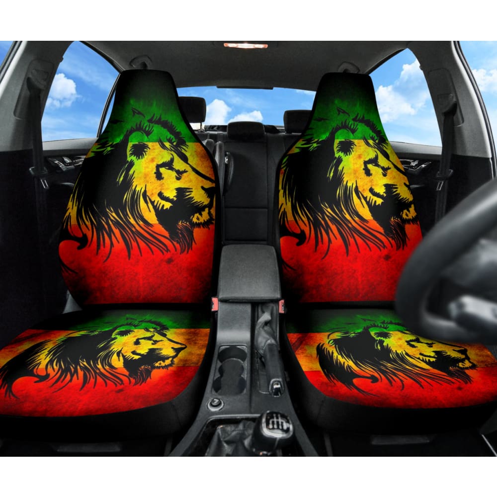 Amazing Gift Ideas Reggae Rasta Lion Car Seat Covers Custom