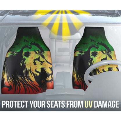 Amazing Gift Ideas Reggae Rasta Lion Car Seat Covers Custom