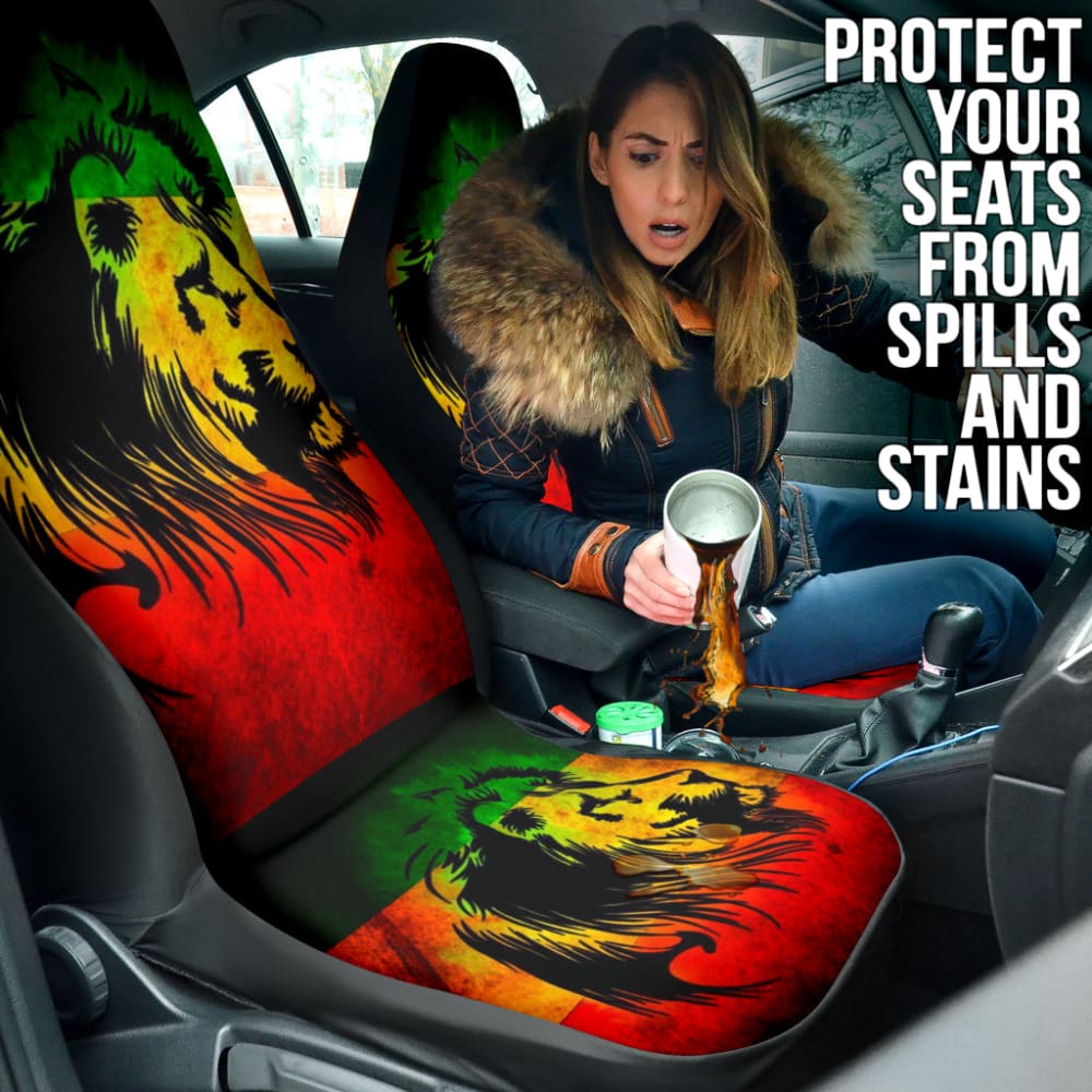 Amazing Gift Ideas Reggae Rasta Lion Car Seat Covers Custom