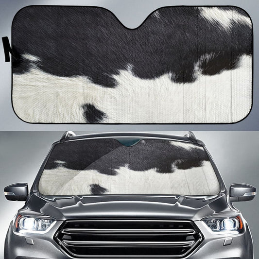 Amazing Best Gift Black And White Cowhide Print Car Auto Sun Shades Custom