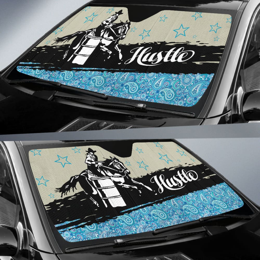 Amazing Barrel Racer Horse Lovers Car Auto Sun Shades