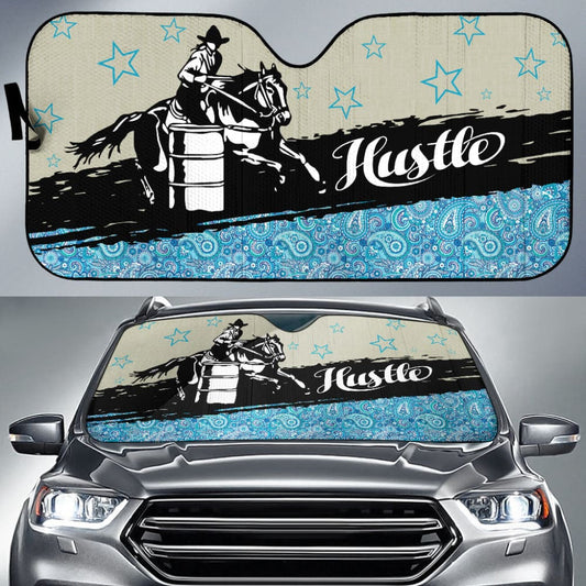 Amazing Barrel Racer Horse Lovers Car Auto Sun Shades