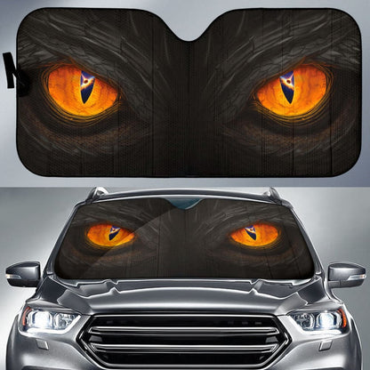 Orange Dragon Eyes Car Auto Sun Shades