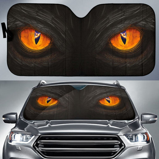 Orange Dragon Eyes Car Auto Sun Shades