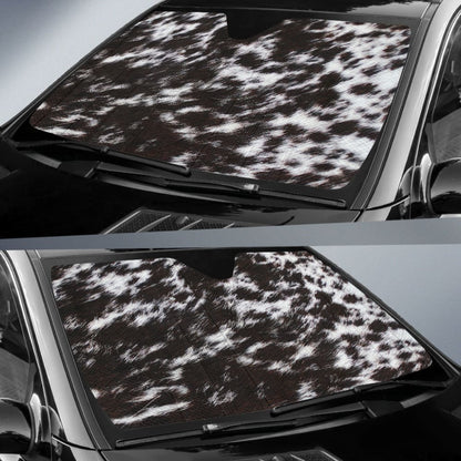 Amazing Best Gift Brown Cowhide Print Car Auto Sun Shades Custom