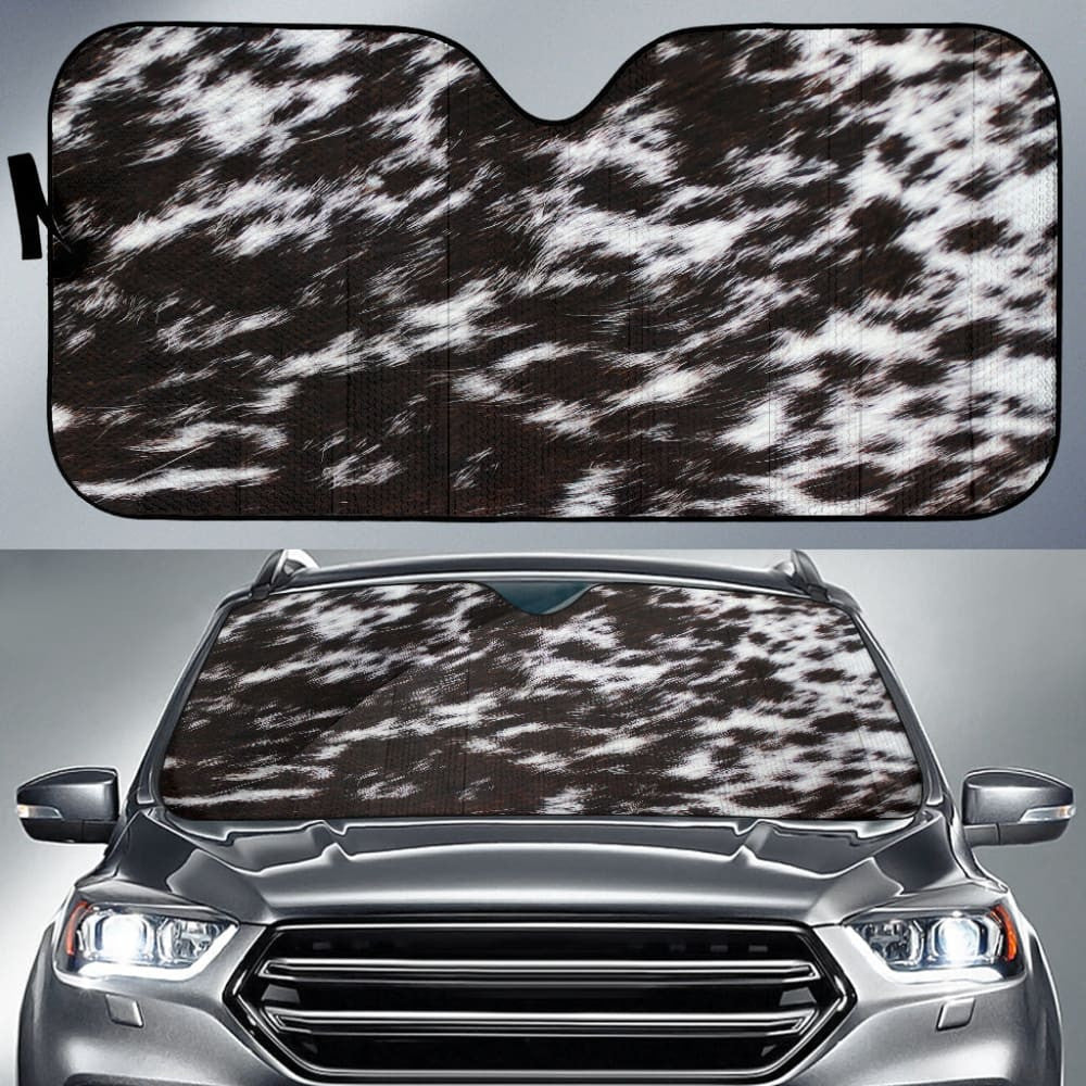 Amazing Best Gift Brown Cowhide Print Car Auto Sun Shades Custom