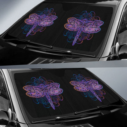 Amazing Mandala Dragonfly Car Auto Sun Shades