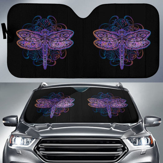 Amazing Mandala Dragonfly Car Auto Sun Shades
