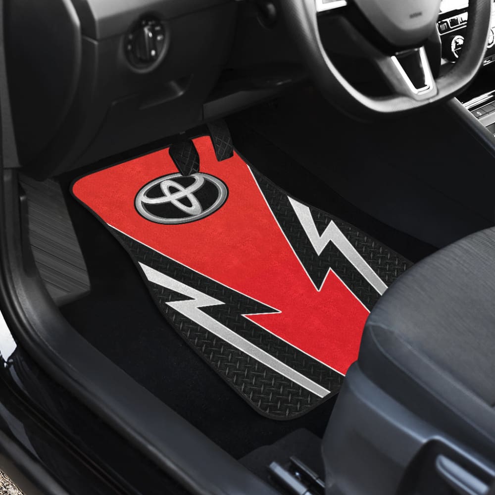 Red And Black Toyota Amazing Style Car Floor Mats Custom