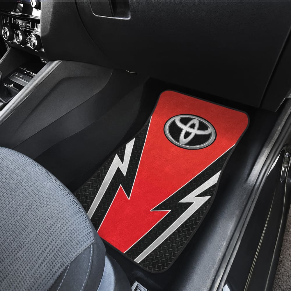 Red And Black Toyota Amazing Style Car Floor Mats Custom