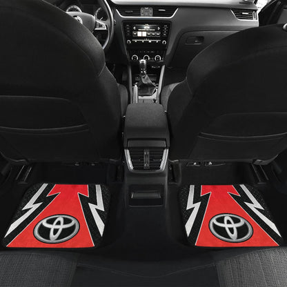 Red And Black Toyota Amazing Style Car Floor Mats Custom