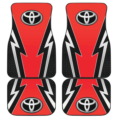 Red And Black Toyota Amazing Style Car Floor Mats Custom