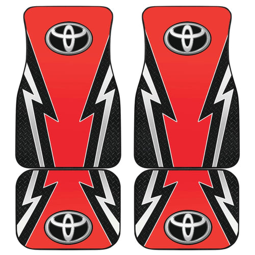 Red And Black Toyota Amazing Style Car Floor Mats Custom