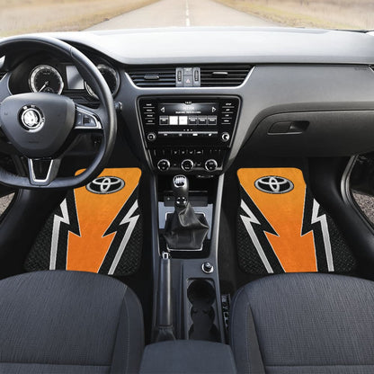 Orange And Black Toyota Amazing Style Car Floor Mats Custom