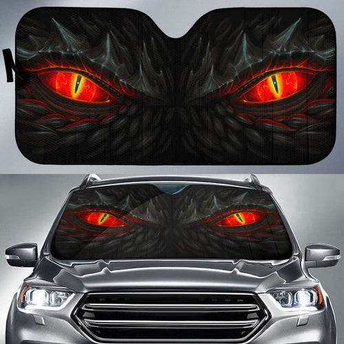 Red Dragon Eyes Car Auto Sun Shades Custom