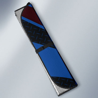 Blue Mustang Car Auto Sun Shades Custom