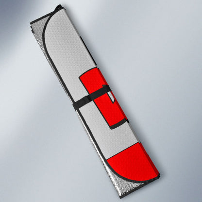 Great Dane Dog Loves Paw Print Car Auto Sun Shades