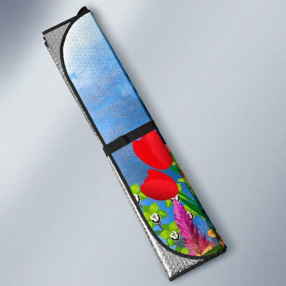 Car Sun Shade Tulips- Hummingbird