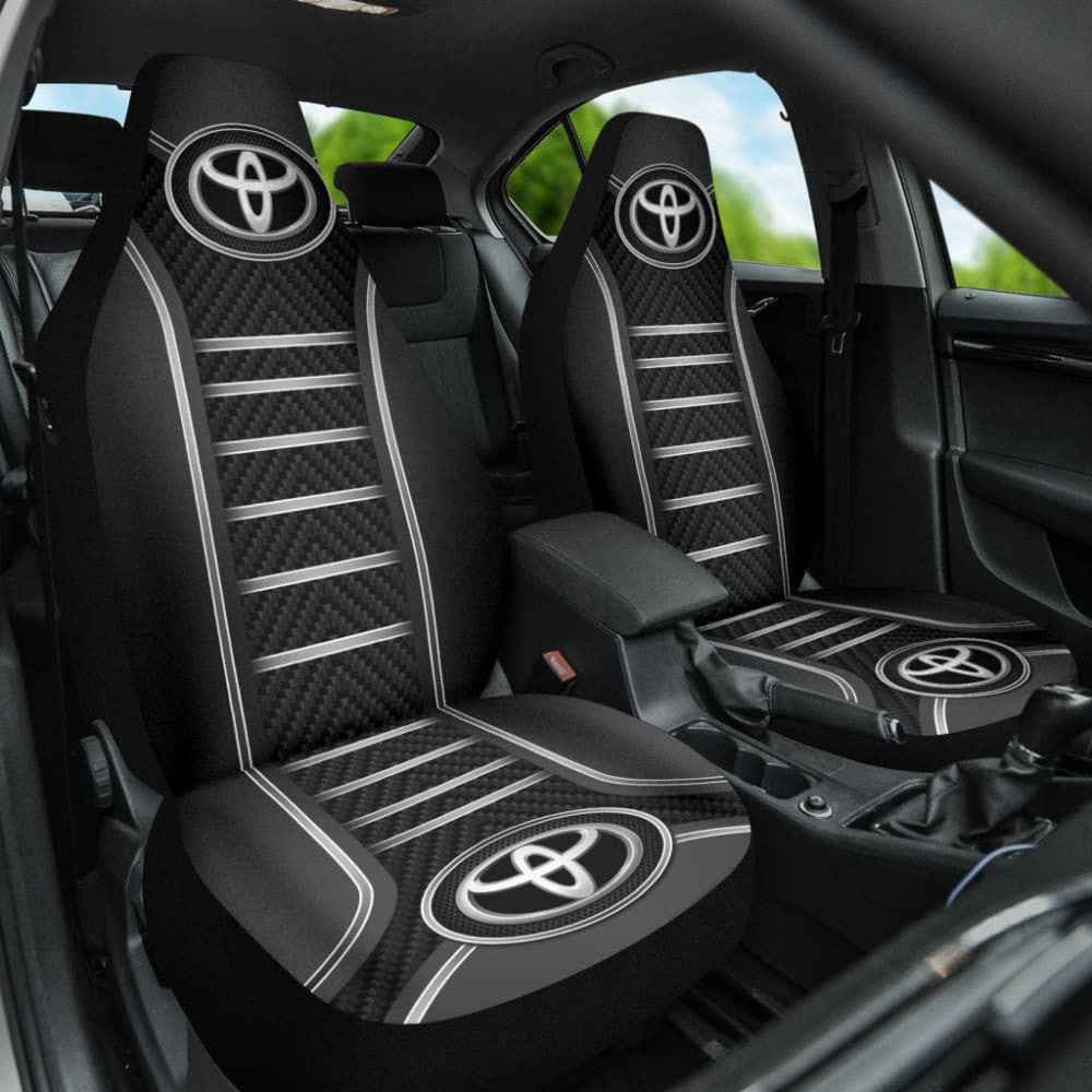 Black And Grey Toyota Amazing Style Car Seat Covers Custom