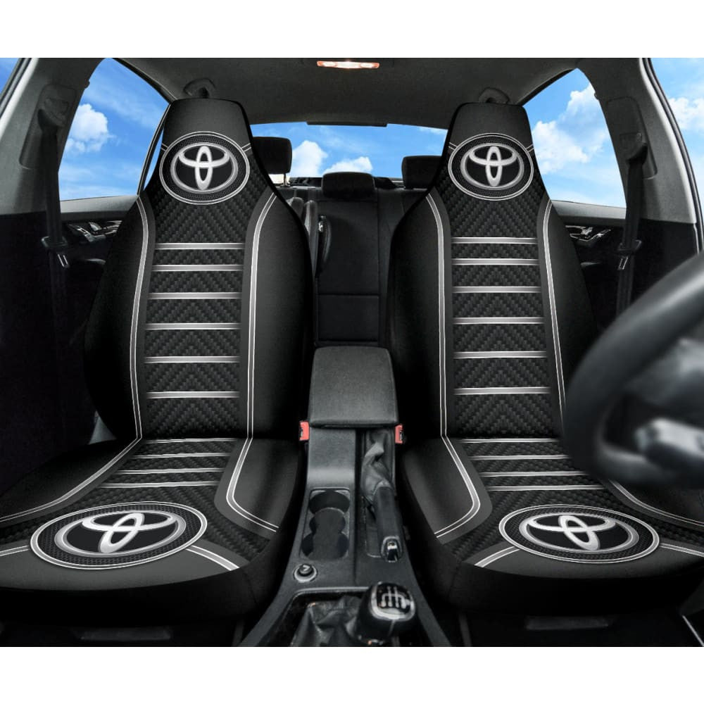 Black And Grey Toyota Amazing Style Car Seat Covers Custom