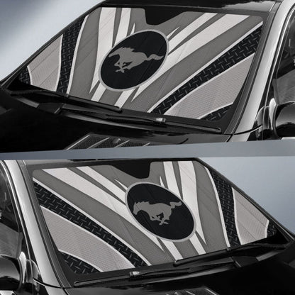Grey Mustang Car Auto Sun Shades