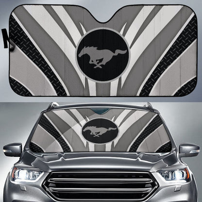 Grey Mustang Car Auto Sun Shades