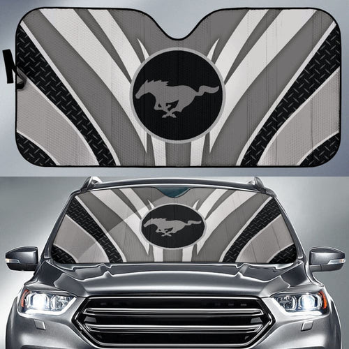 Grey Mustang Car Auto Sun Shades