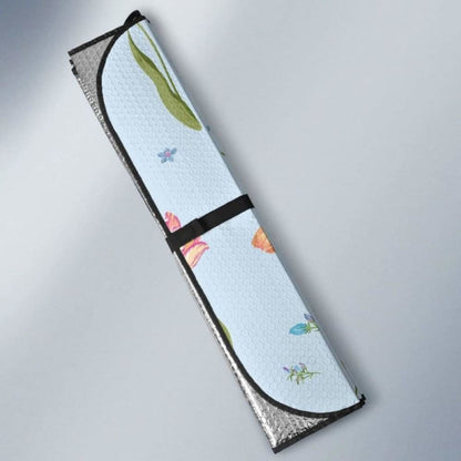 Watercolor Tulips Pattern Car Auto Sun Shades