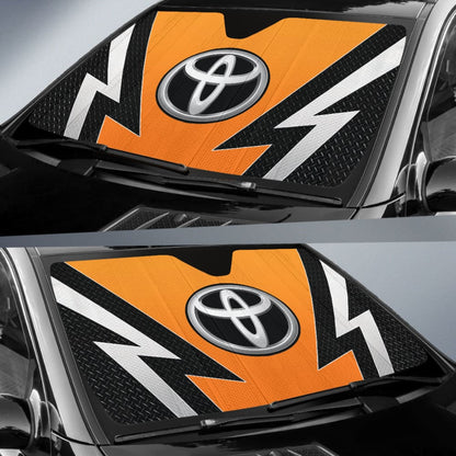 Orange And Black Toyota Amazing Style Car Auto Sun Shades Custom