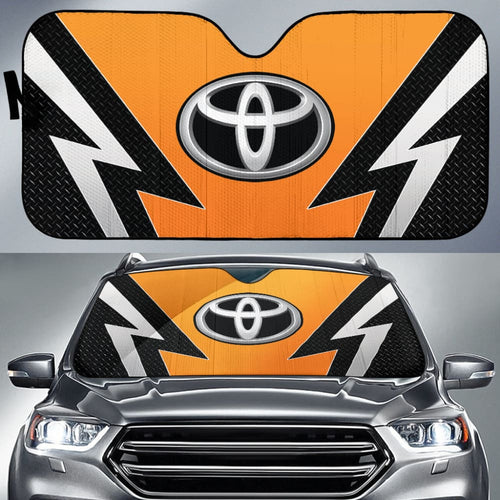 Orange And Black Toyota Amazing Style Car Auto Sun Shades Custom