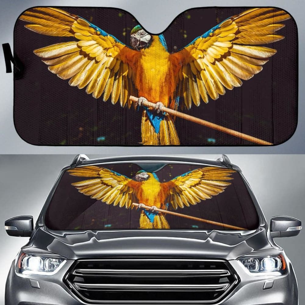 Parrot Yellow Bird Car Sun Shade