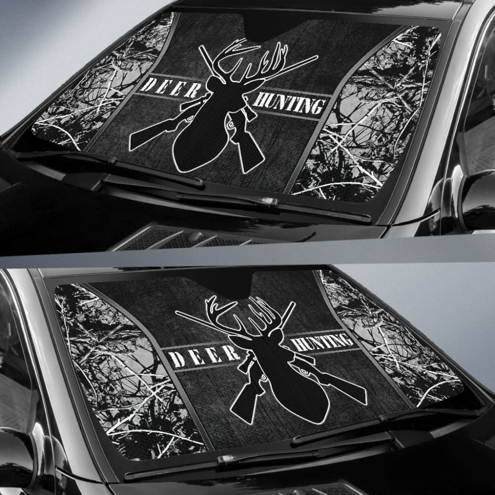 Deer Hunting Muddy Girl Harvest Moon Car Auto Sun Shades Custom