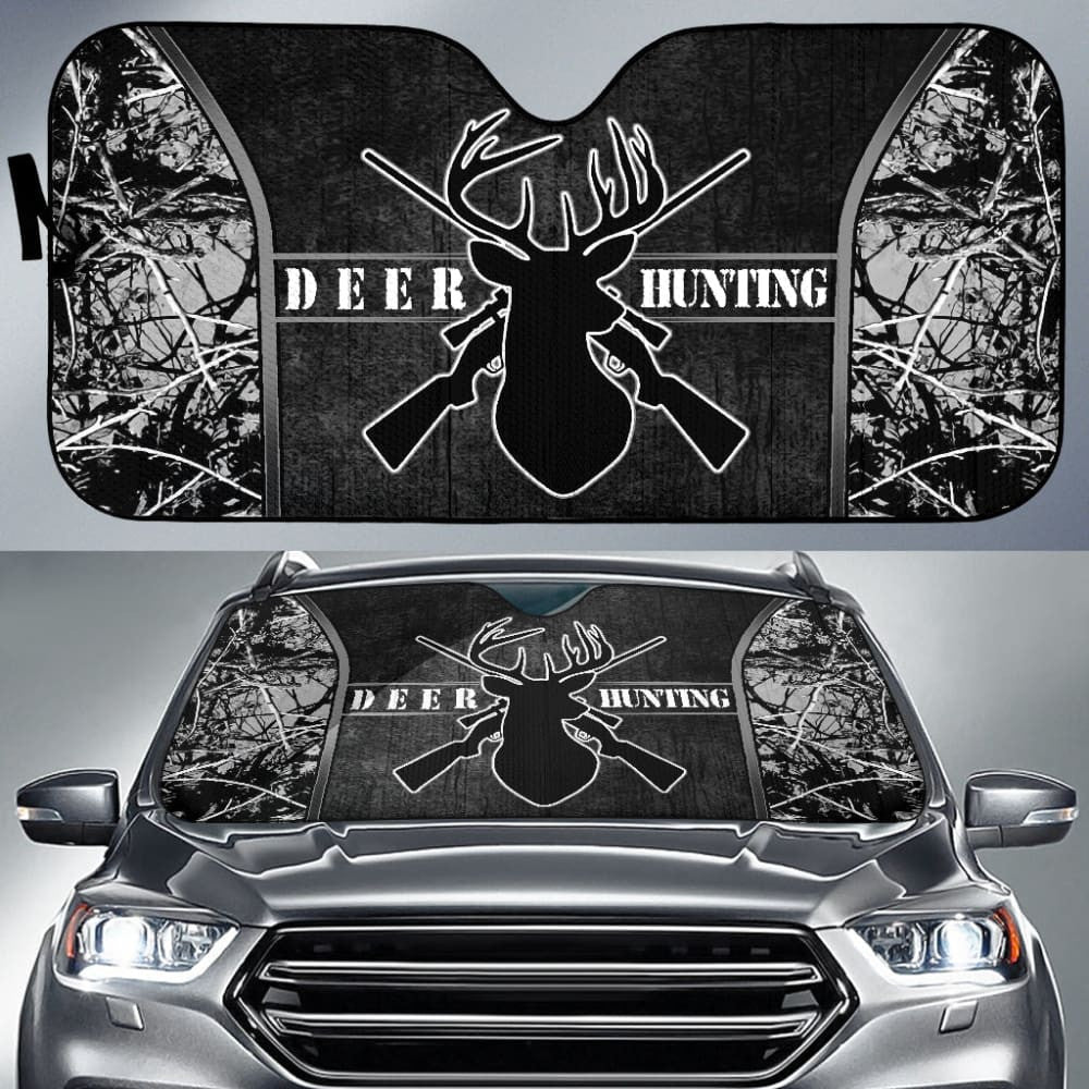 Deer Hunting Muddy Girl Harvest Moon Car Auto Sun Shades Custom
