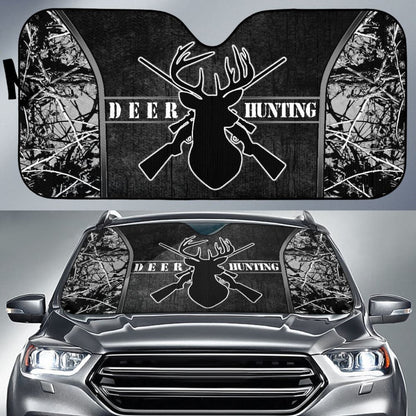Deer Hunting Muddy Girl Harvest Moon Car Auto Sun Shades Custom