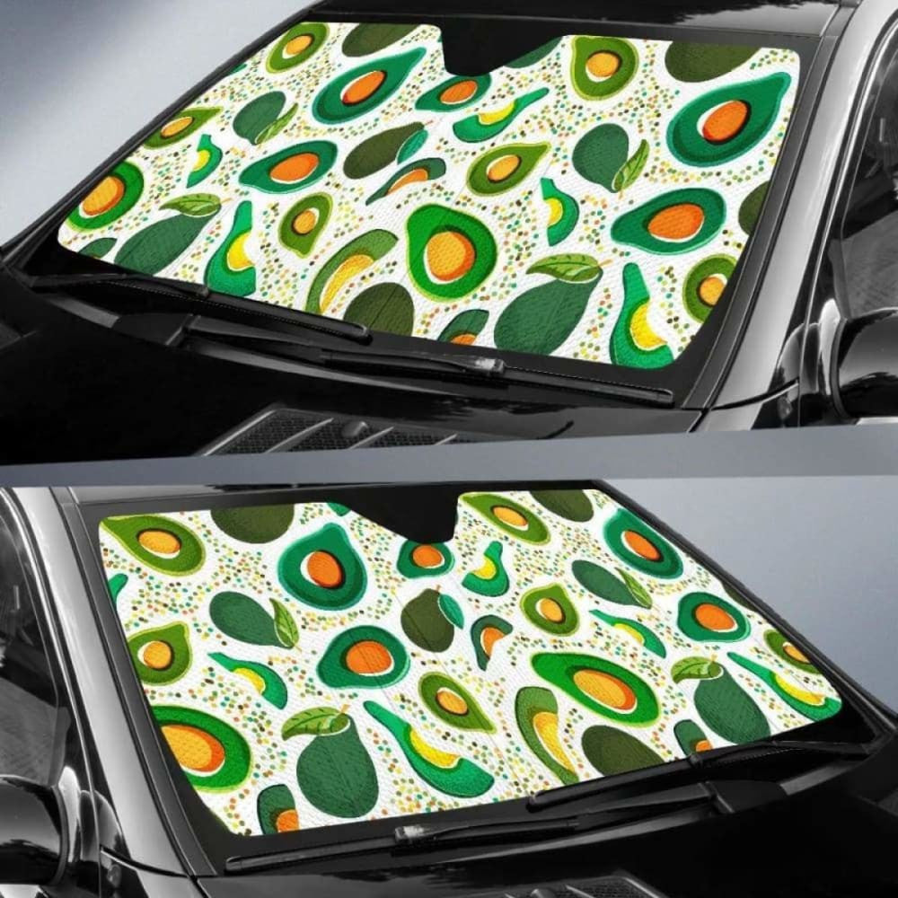 Avocado Design Pattern Car Auto Sun Shades