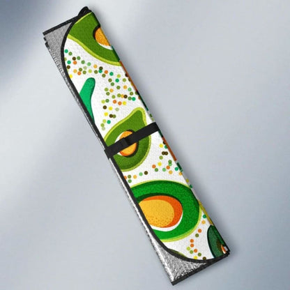 Avocado Design Pattern Car Auto Sun Shades