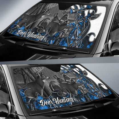 Deer Hunting Muddy Girl Undertow Car Auto Sun Shades Custom