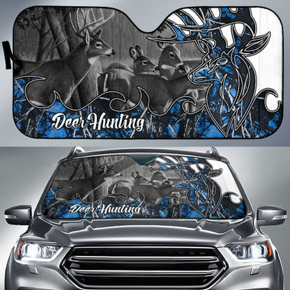 Deer Hunting Muddy Girl Undertow Car Auto Sun Shades Custom