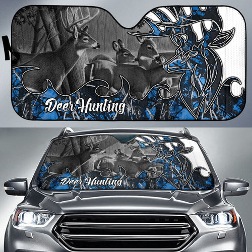 Deer Hunting Muddy Girl Undertow Car Auto Sun Shades Custom